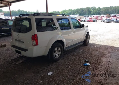 2007 Nissan Pathfinder Se z USA, uszkodzony, nr VIN 5N1AR18U97C639988